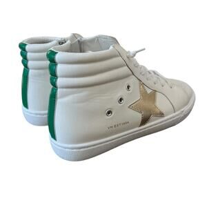 *Vintage Havana Break High Top Sneakers White/Green/Gold – Sz 10